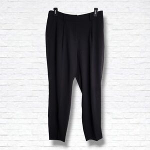 RW&CO Black High Rise Pleated Trouser Pants Size 14 NWT